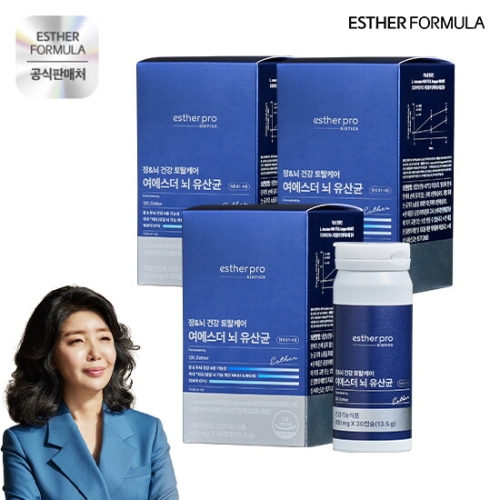 에스더프로바이오틱 여에스더 뇌 유산균 30캡슐