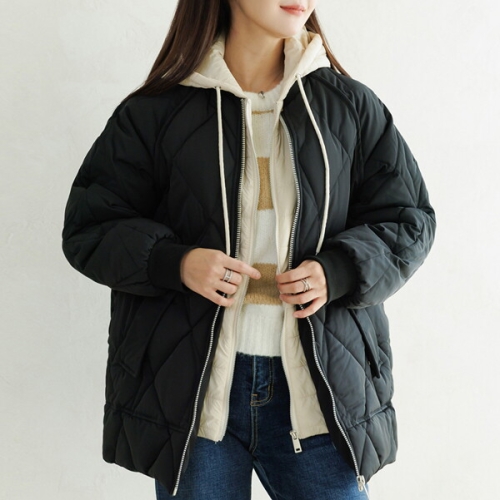 데드라 110size 힌토레이어드웰론후드패딩 5온스 OUE6095_DC