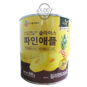 CJ프레시웨이 이츠웰 파인애플 슬라이스 836g
