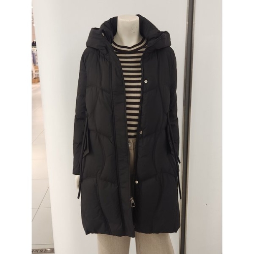 벨라디터치 캐주얼 후드 롱 패딩 V9F4DN32