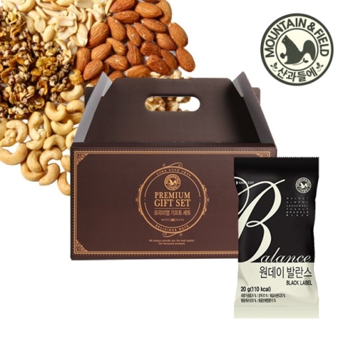 산과들에  원데이 발란스 블랙 선물세트 20g 60입