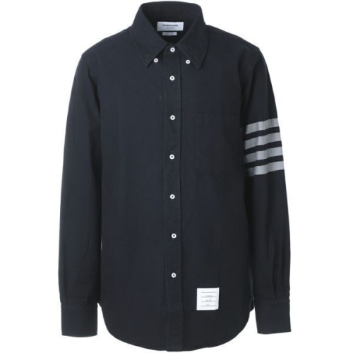 솔리드 플란넬 셔팅 4바 네임택 스트레이트 핏 셔츠 75837044