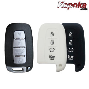 투싼IX 4버튼 실리콘 스마트키케이스