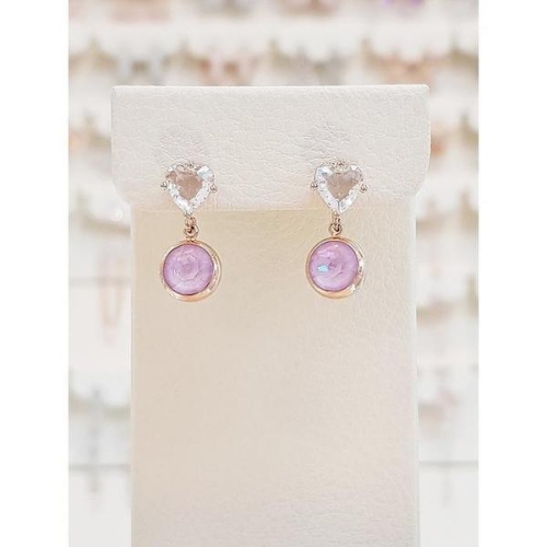 볼라레  세이브존01 40대여자생일선물 물방울 큐빅 드롭 이어링 LE789 S16202243