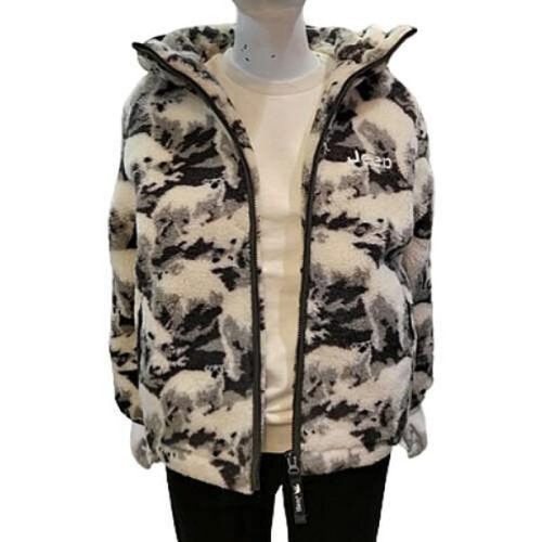 JEEP 전판 곰 뽀글이 후드 집업 JN4TZU412-2