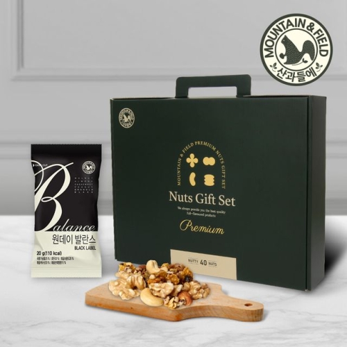 산과들에  원데이 발란스 블랙 선물세트 20g 40입