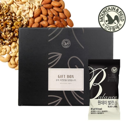 산과들에  원데이 발란스 블랙 선물세트 20g 50입