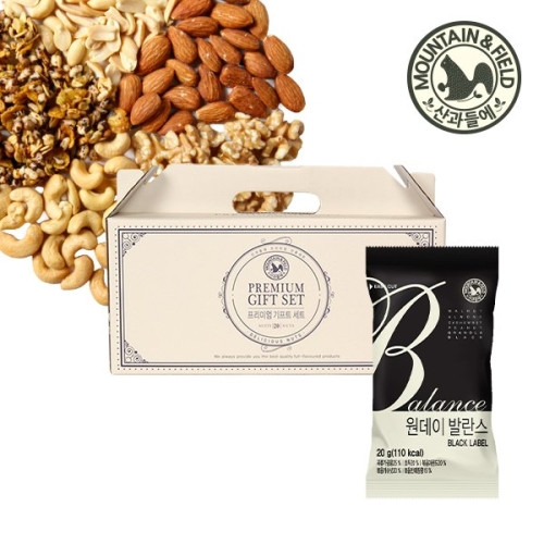 산과들에  원데이 발란스 블랙 선물세트 20g 20입