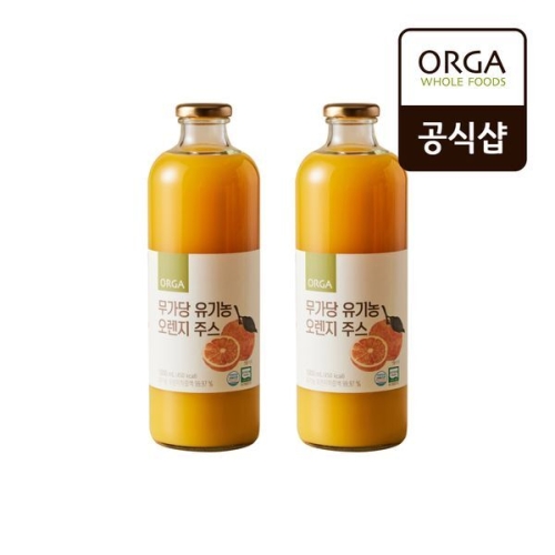 올가 무가당 유기농 오렌지 주스 1L