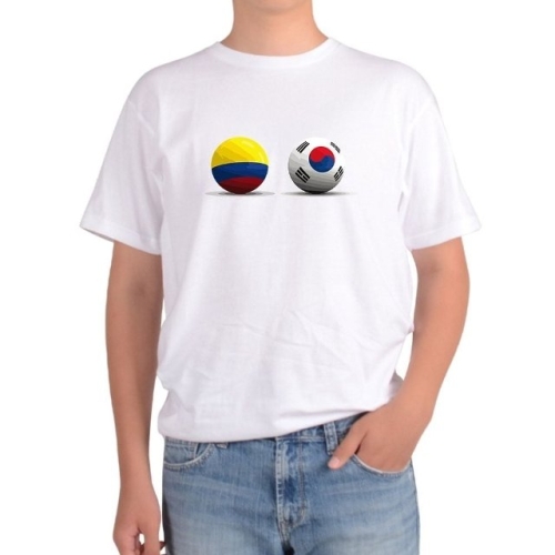 컬럼비아 반팔 라운드티 한국 국기 보고타 WFI9J0Q