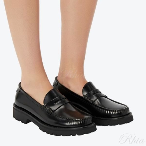 생로랑 하이 샤인 피니시 여성 로퍼 블랙 149911130