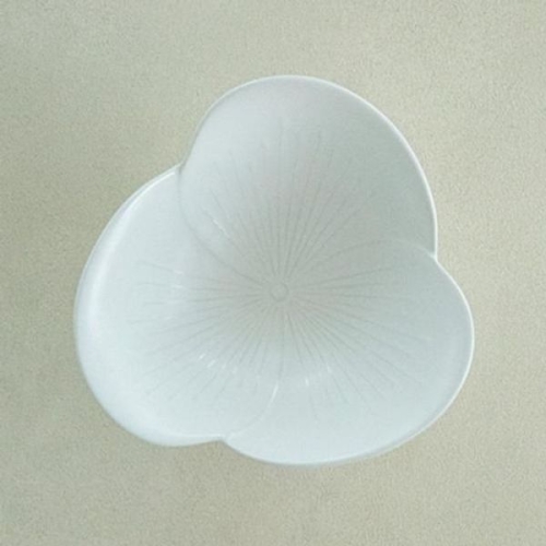 이진 흰여울 꽃잎볼 접시 21cm
