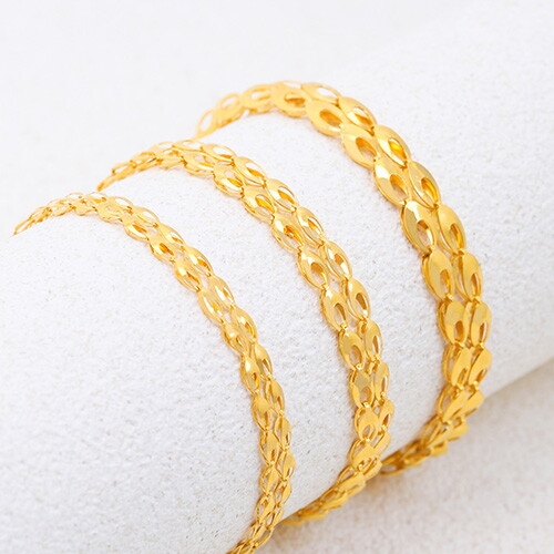 혼골드모아 골드모아 순금 [셀레네] 2줄 팔찌 7.5g