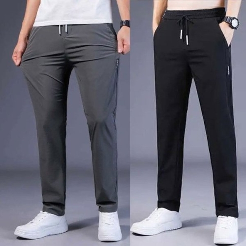 남성 여름 쿨링 밴딩 팬츠 밴딩 캐주얼 시원한바지 WFI7YKJ