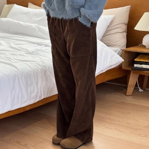 아이우먼 일자핏골덴롱포켓팬츠 YPV854M512 빅사이즈