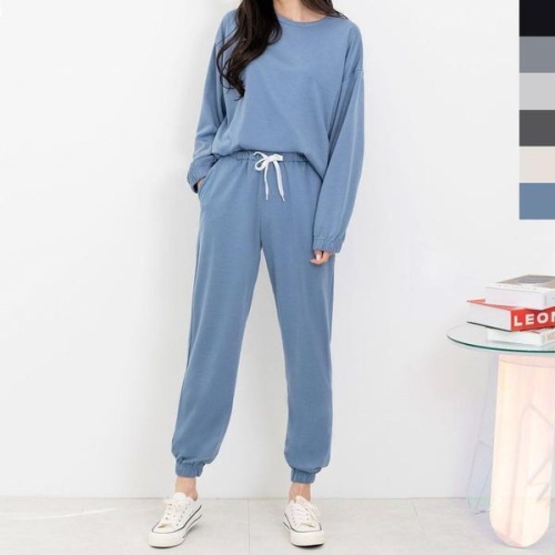 셀러허브 GQQ M780_M880 여자맨투맨조거세트