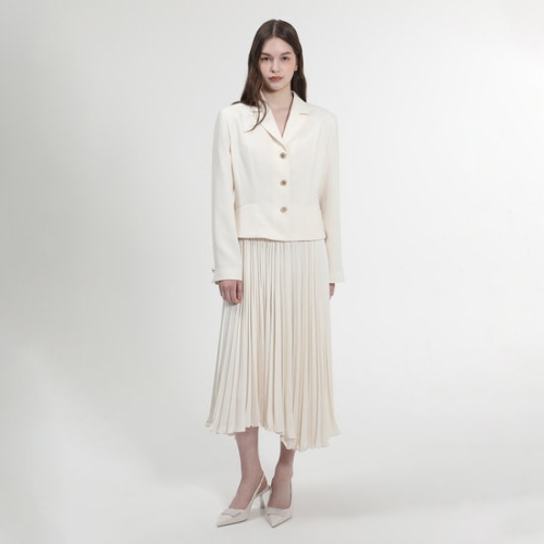 엑스아이엑스 XIX 테일러드 투피스형 플리츠 원피스_X1F11WOP020