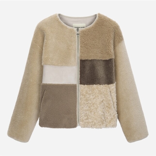 써스데이아일랜드 여성 블로킹 퍼 자켓 T258MLT233W