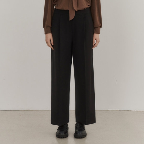 엑스아이엑스 XIX 원턱 와이드 밴딩 팬츠_XITAD4T05W