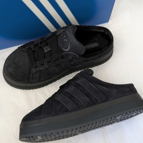 아디다스 캠퍼스 00s 윈터 로우 여성 뮬 블로퍼 털신 방한 슬리퍼 JR3733