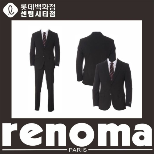 옴므 캐주얼정장세트남성정장 25년가을겨울 무지 스판 2버턴 정장블랙 RRCISJ41A-CTKM116 107890