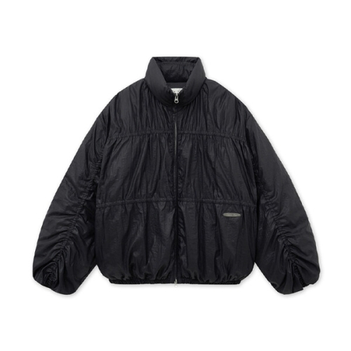 마뗑킴 하이 넥 셔링 다운 점퍼 MK259ODW014MBB