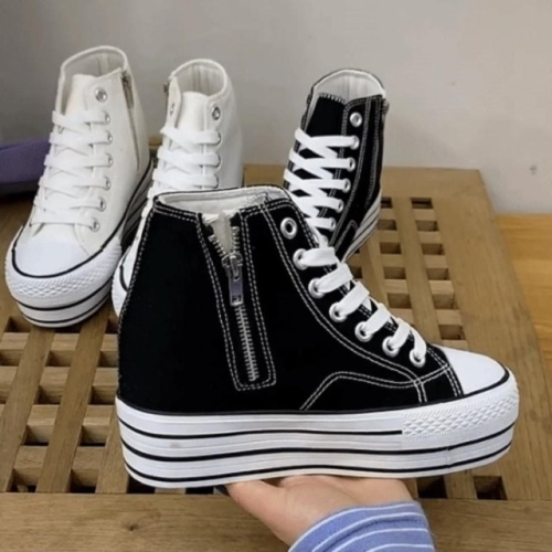 하이 로우 2타입 통굽 캔버스화 클래식 스니커즈 운동화 WFJL4FT