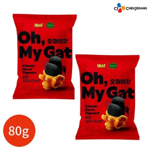 CJ제일제당  비비고 오마이갓 팝콘 김치시즈닝 80g