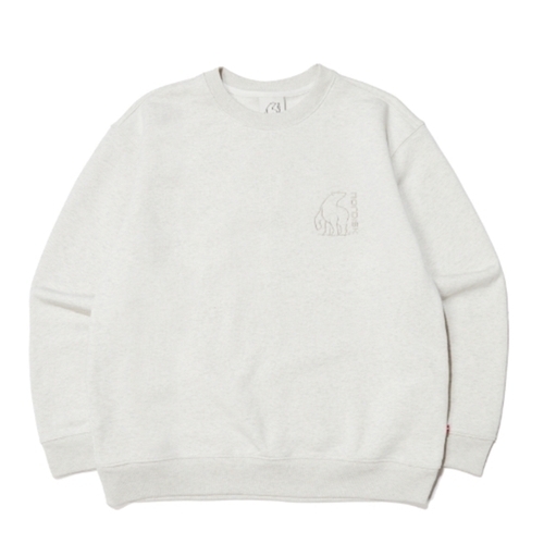 노르디스크 유니 미디엄 폴라베어 기모 맨투맨 BB OUW24221 KZ N4 G3