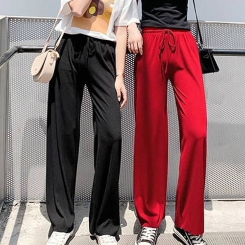 울바 골지 스판밴딩바지 와이드슬랙스 편한 여성겨 지 WFIM42I