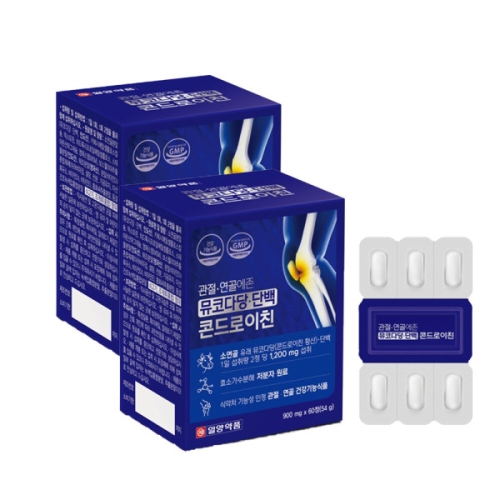 일양약품 관절 연골에존 뮤코다당 단백 콘드로이친 900mg 60정