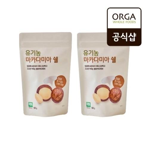 풀무원  올가 유기농 마카다미아쉘 160g