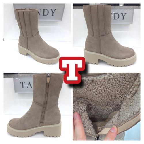 탠디 부츠 6cm 여성 스웨이드 앵글 부츠 X2C5Q524_SH