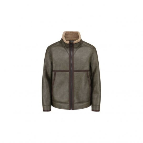 올젠 남성 에코 레더 하이넥 무스탕 다크브라운_ZOF4LJ1304DBR