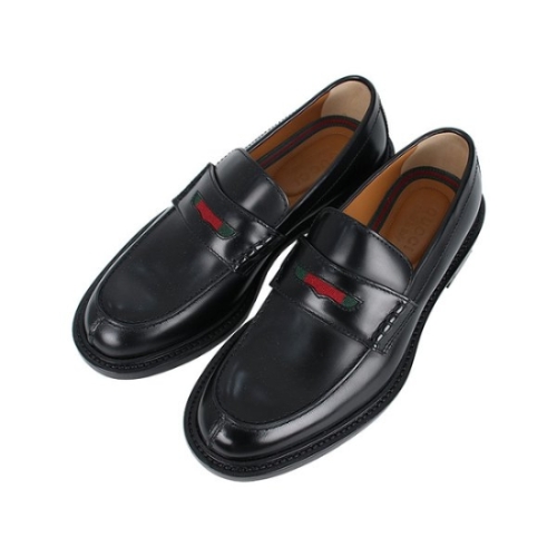 WEB 웹 레더 로퍼 블랙 838136 AAEYD 1060