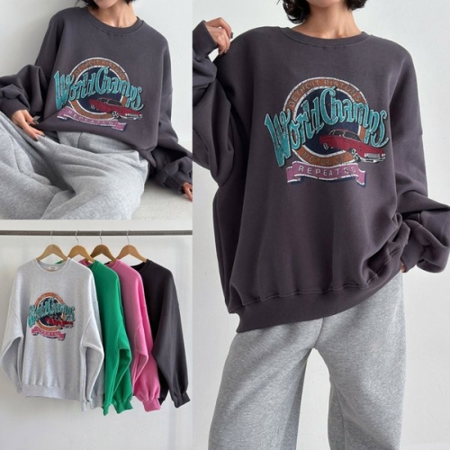 시드마켓 기모월드올드카맨투맨 512V890S 빅사이즈 여성의류