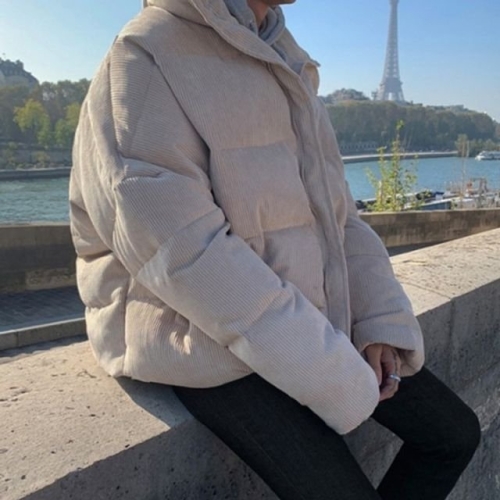 남성 겨울술잠바 골덴 점퍼 코듀로이 숏패딩 잠바 WFIM7KR