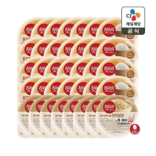 CJ제일제당  햇반 윤기가득 쌀밥 210g 28개 + 현미쌀밥 210g 8개