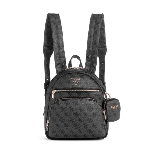 게스 여성용 파워 플레이 테크 백팩 석탄 로고 원사이즈 176575