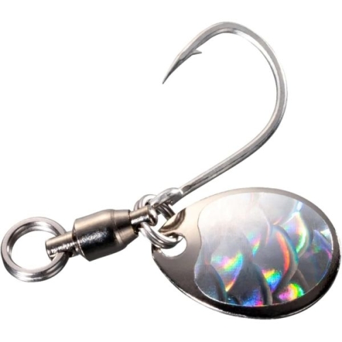 시마노  루어 미끼 소프트 낚시 가짜 오시아 메탈 샷 TG 보트 사와라 예비 후크 M EV-B05W 001 실버