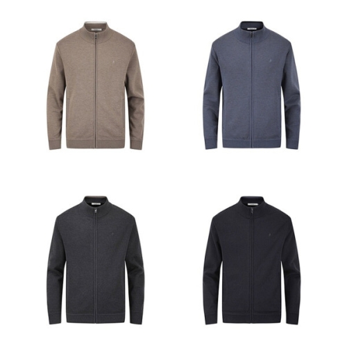 올젠 남성 밍크융 본딩 풀집업 가디건_ZBF4EC1207