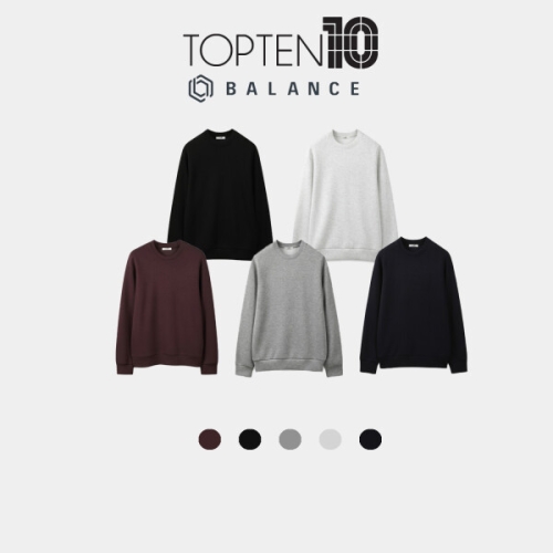 탑텐 밸런스 공용 스쿠바 스웨트 셔츠 MBG5TR3901 BS
