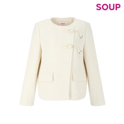 스위트숲 DP01 버클 포인트 라운드넥 부클 자켓 SBAJKM1 S44208512