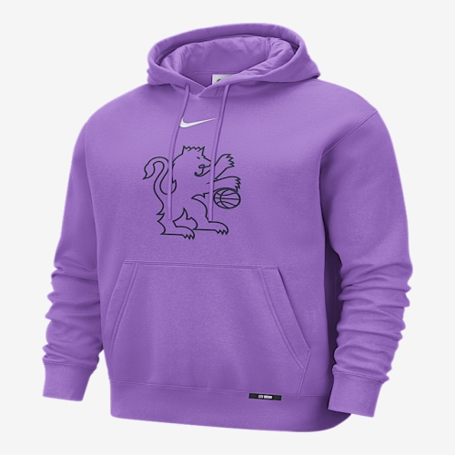 나이키 Sacramento Kings City Edition 남성 Club 후디 Bright Violet HQ9136-522