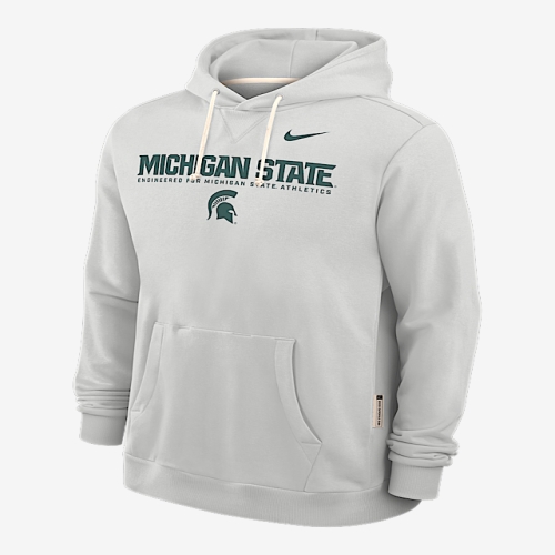 나이키 Michigan State Sideline 남성 Dri-FIT College Pullover 후디 Grey 03AZ0BBM..
