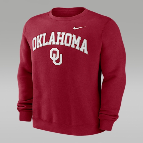 나이키  Oklahoma Arch 남성 College Pullover Crew Crimson NKPU69WOKN-Y48
