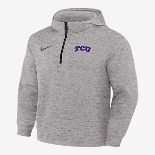 나이키 TCU Horned Flogs NCAA 남성 Basketball Coaches Pullover 후디 Medium Grey ..