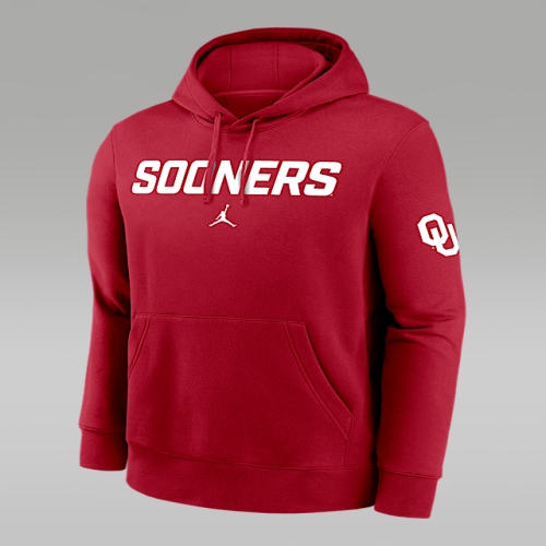 나이키  Oklahoma Club 2-Hit Nickname 남성 College Pullover 후디 Crimson NKDK69WO..