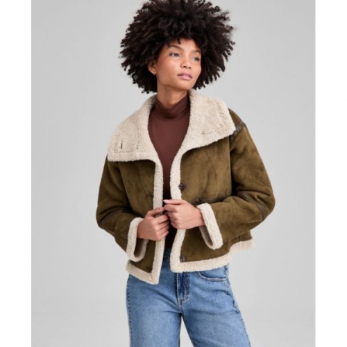 메이시스 앤드 나우 디스 여성용 가짜 셰어링 재킷, 독점 SSPHHWJG 866809