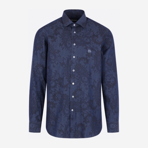 에트로 페이즐리 자수 데님 셔츠 MRIB0002 99SA5S6X0883